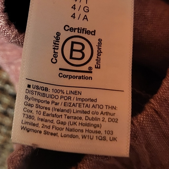 Athleta Cabo Linen Wide Leg Pant Light Red Size 4 Tall - Picture 8 of 8